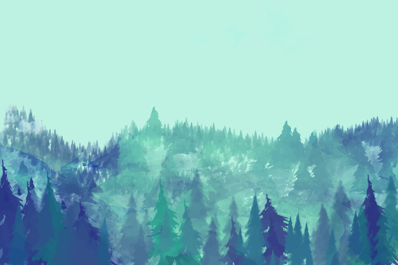 Dywan winylowy natura bujny zielony las - TenStickers