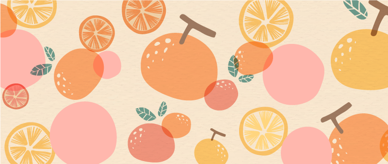 Dywan winylowy do kuchni miękki cytrusowy wzór - TenStickers