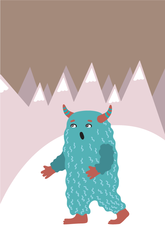 Dziecięcy dywan winylowy postać nordyckiego potwora - TenStickers