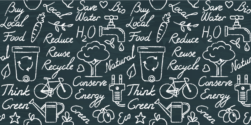 Dywan winylowy do kuchni wiadomości ekologiczne - TenStickers