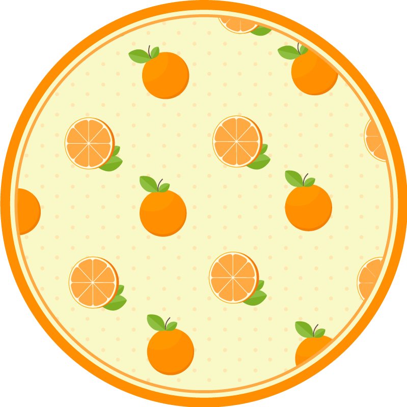 Dywan winylowy do kuchni ilustracja owoców cytrusowych - TenStickers