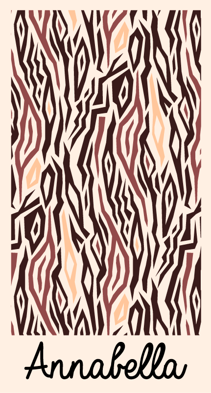 Dywan winylowy ze spersonalizowanym nadrukiem zebry - TenStickers