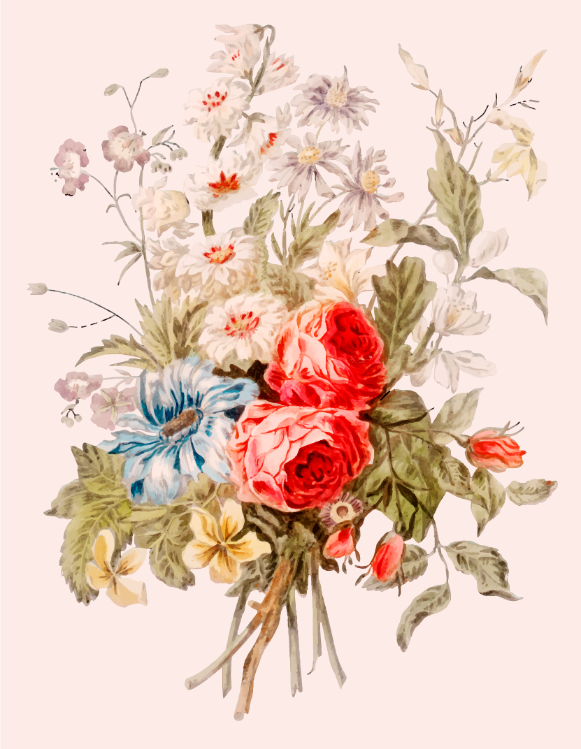 Dywan winylowy w kwiaty i rośliny wyjątkowe kompozycje - TenStickers