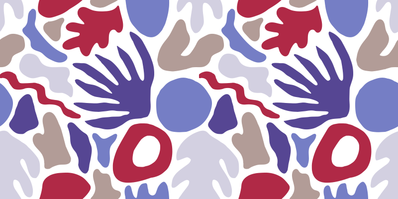 Minimalistyczny dywan winylowy abstrakcyjny wzór kształtu - TenStickers