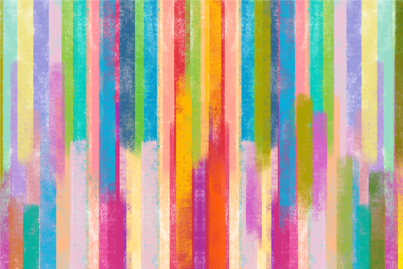 Dywan winylowy z mozaiki wielokolorowej kreski - TenStickers