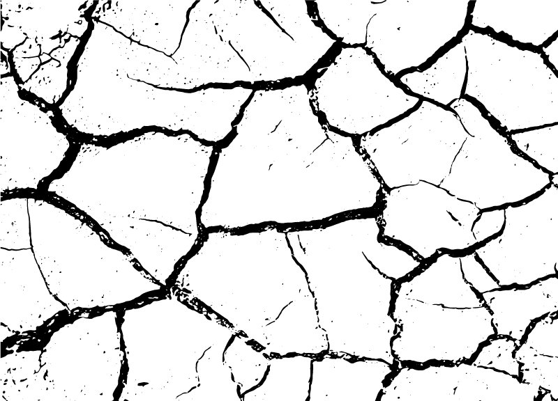 Dywan winylowy kamienie popękana ziemia - TenStickers