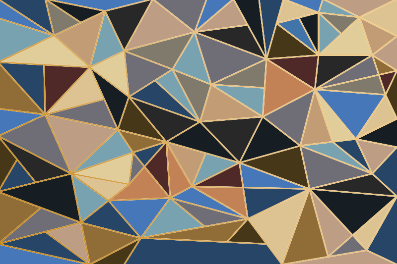 Geometryczne wielokolorowe mozaiki podłogowe - TenStickers