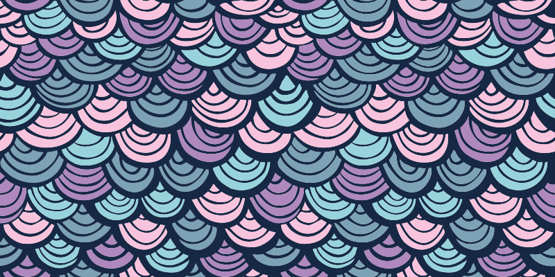 Dywan winylowy wzór geometryczny fioletowo-niebieski - TenStickers