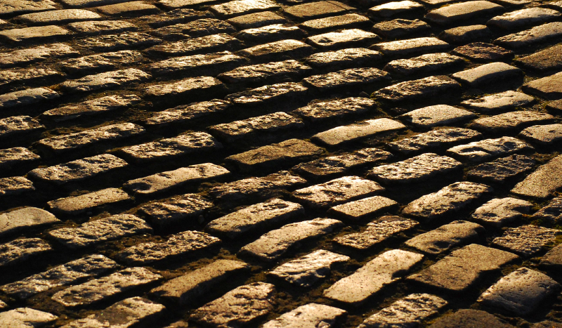 Dywan winylowy kamienie ścieżka z kostki brukowej - TenStickers