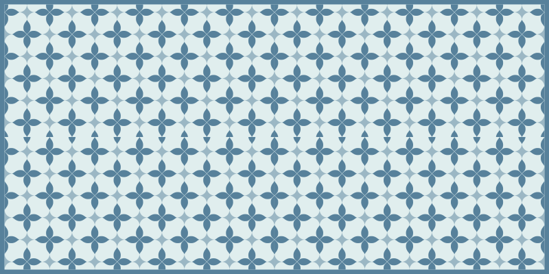 Dywan winylowy imitacja płytek ponadczasowy motyw botaniczny - TenStickers