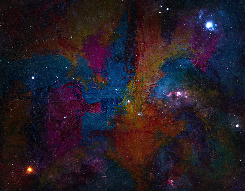 Dywan winylowy w gwiazdki projekt przestrzeni kosmicznej - TenStickers