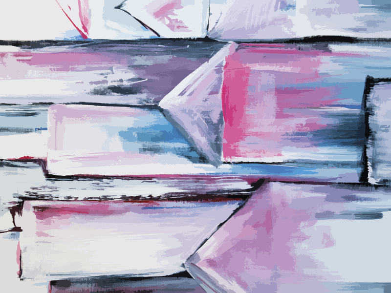 Wielokolorowy abstrakcyjny nowoczesny dywan - TenStickers