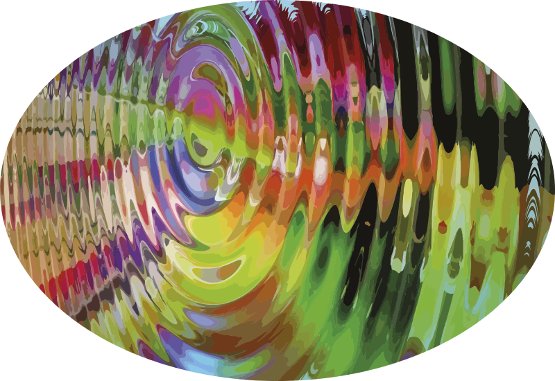 Dywan winylowy tekstura kolorowy falisty wzór - TenStickers