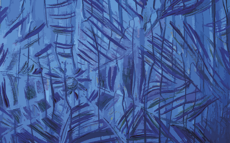 Dywan winylowy natura z egzotycznym wzorem liści - TenStickers