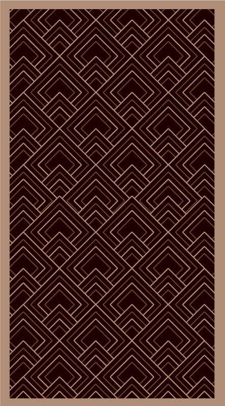 Dywan winylowy do salonu w czarnej kompozycji - TenStickers