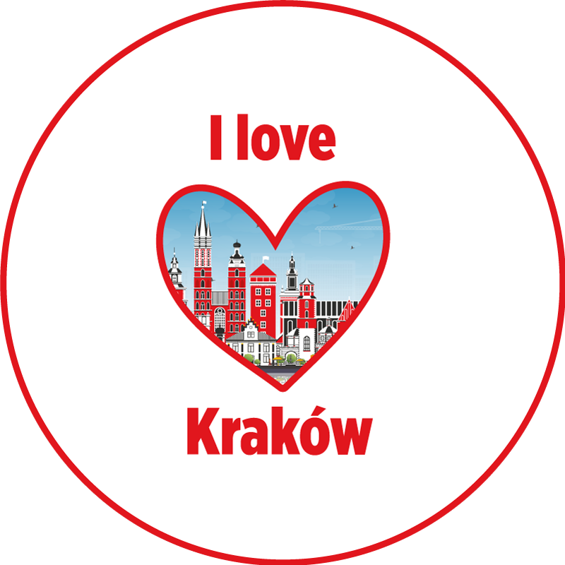 Dywan winylowy napisy kocham kraków - TenStickers