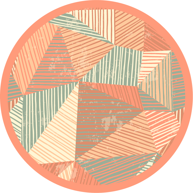 Dywan winylowy do gabinetu ciepłe kolory - TenStickers