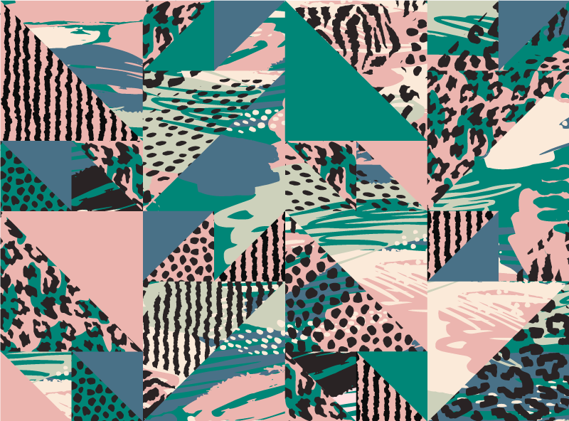 Dywan winylowy tekstura geometryczne abstrakcje warstwowe - TenStickers