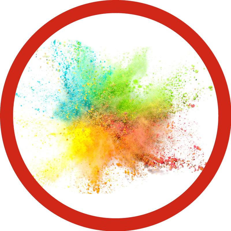 Dywan winylowy do salonu kolorowy efekt eksplozji - TenStickers