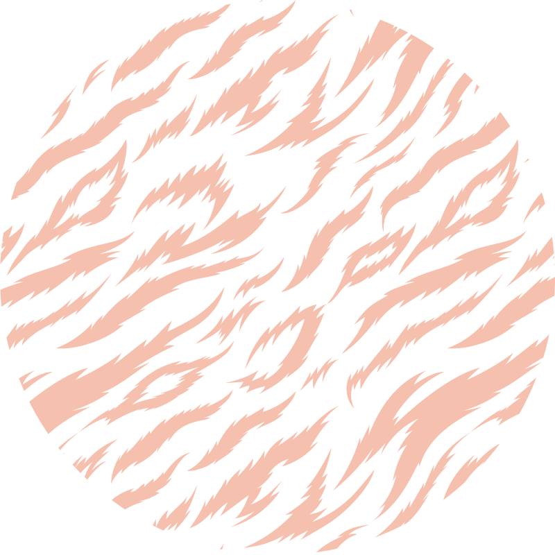 Dywan winylowy wzór zwierzęcy motyw tygrysich pasów - TenStickers