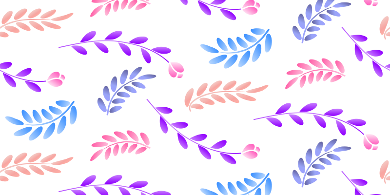 Dywan winylowy w kwiaty i rośliny z liśćmi botanicznymi - TenStickers