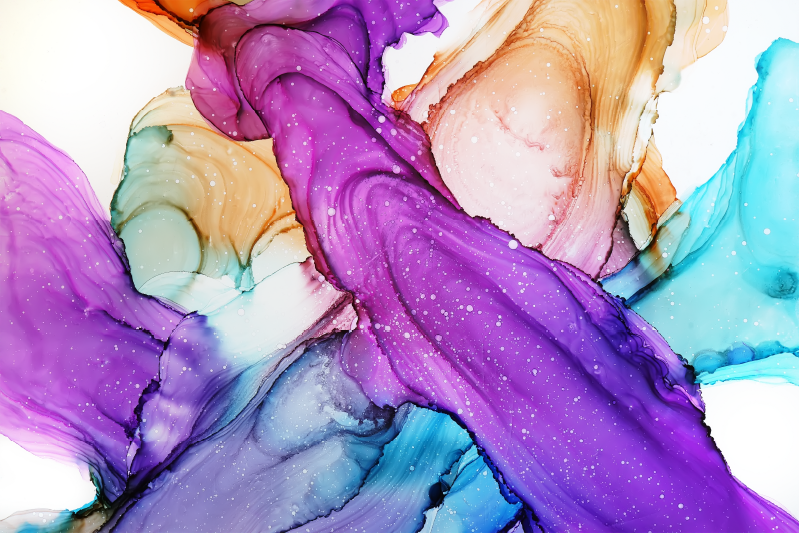 Dywan winylowy do łazienki abstrakcyjne płynne zawirowania - TenStickers