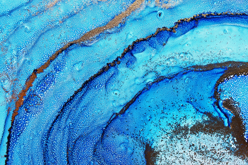 Dywan winylowy marmurowy motyw fali oceanicznej - TenStickers