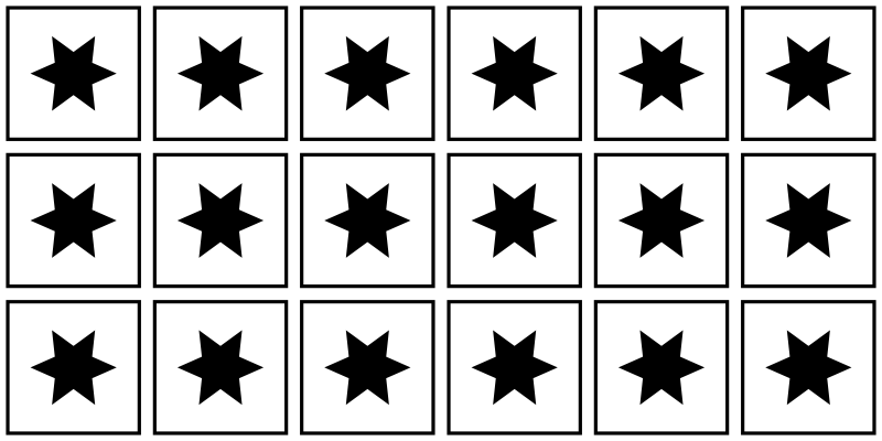 Dywan winylowy w gwiazdki motyw czarno-biały - TenStickers