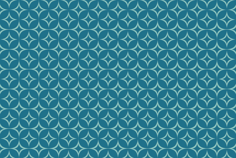 Dywan winylowy wzór geometryczny mata z wzorem kołowym - TenStickers