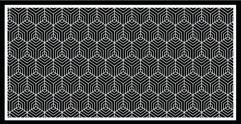 Dywan winylowy do łazienki minimalistyczny z mozaiką - TenStickers