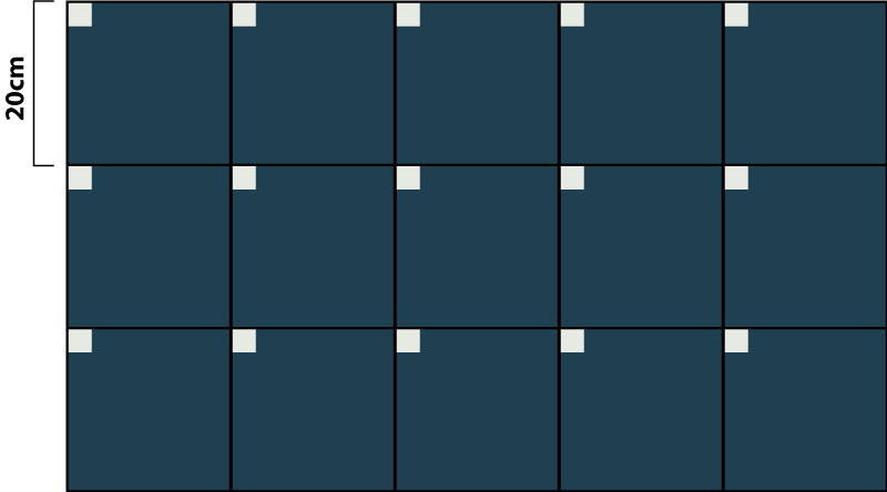 Dywan winylowy w stylu nordyckim niebieski - TenStickers