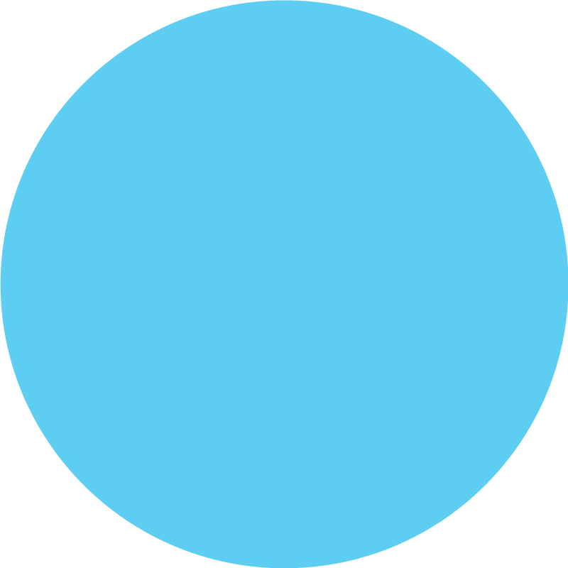 Niebieski dywan winylowy okrągły, monokolorowy wzór - TenStickers