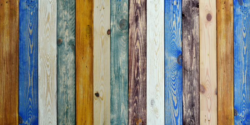 Dywan winylowy drewno kolorowe deski - TenStickers