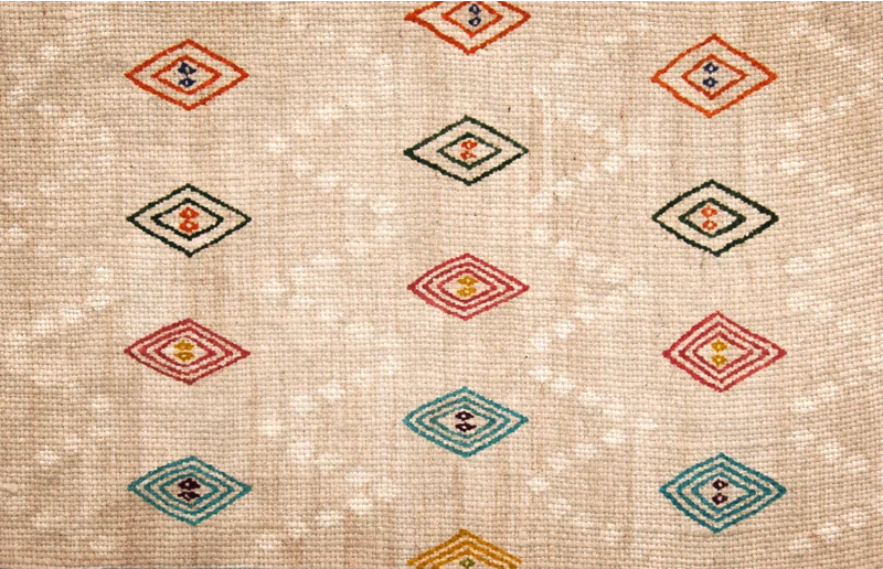 Dywan winylowy imitacja płytek żywy motyw diamentowy - TenStickers