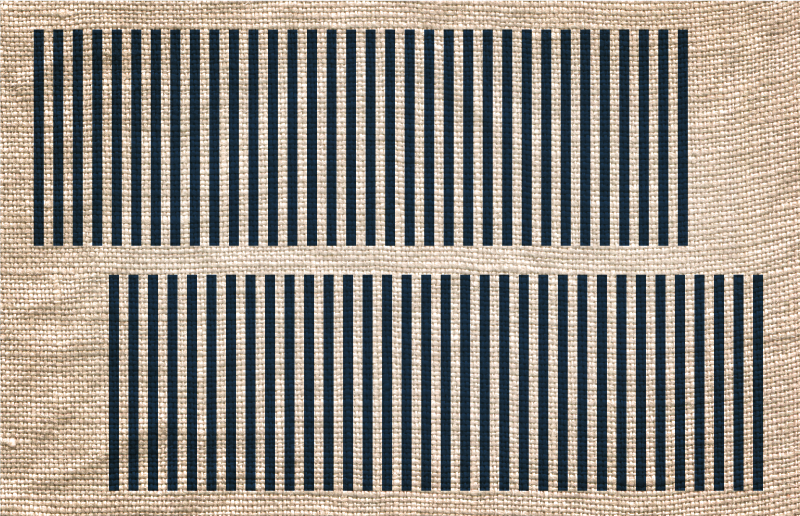 Dywan winylowy do salonu beżowy wzór w paski - TenStickers