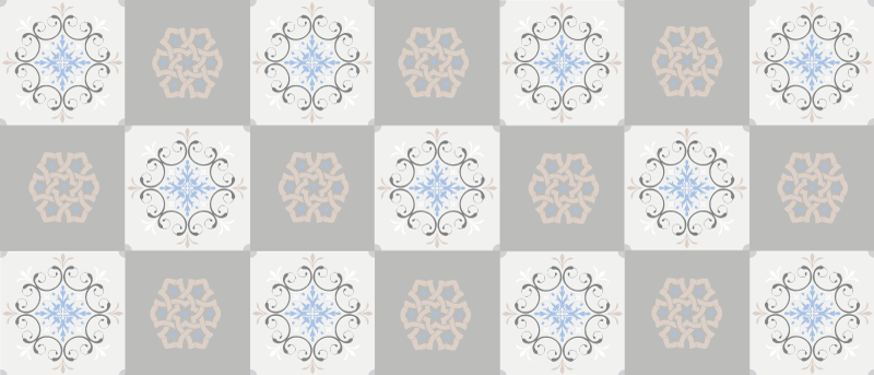 Dywan winylowy imitacja płytek o eleganckiej fakturze - TenStickers