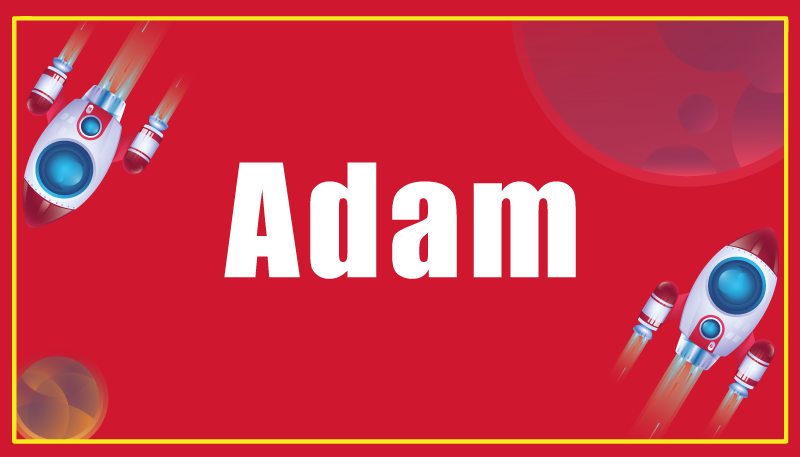 Dziecięcy dywan winylowy rakieta z własną nazwą - TenStickers