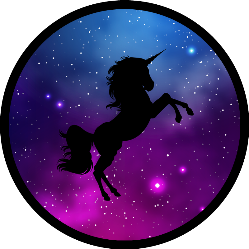 Dywan winylowy dla dzieci space unicorn majestic - TenStickers