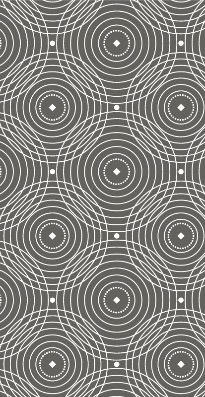 Dywan winylowy nordic fused circle - TenStickers