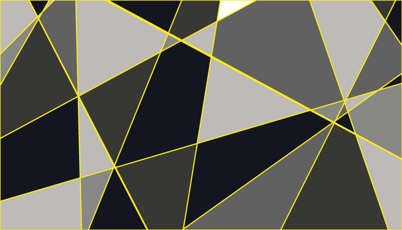 Dywan winylowy wzór geometryczny szare linie trójkątów - TenStickers