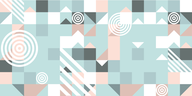 Dywan winylowy wzór geometryczny motyw abstrakcyjny - TenStickers