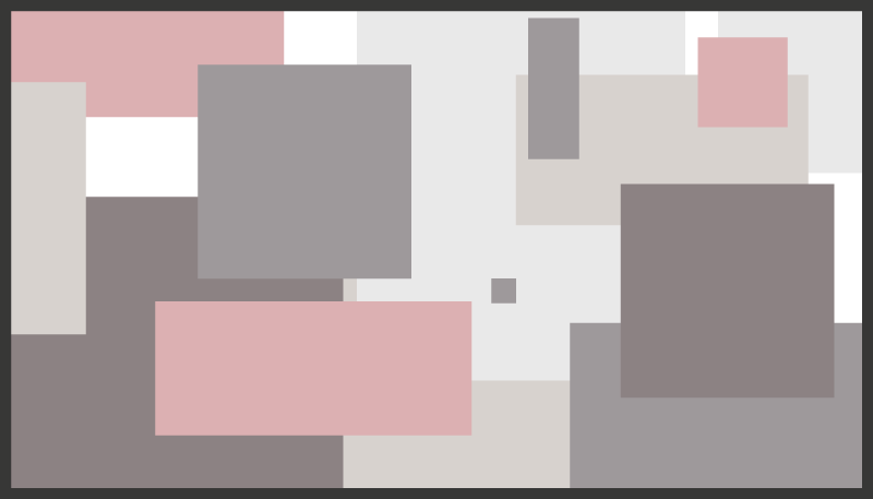 Sober nordic tones squares dywan winylowy nordic - TenStickers