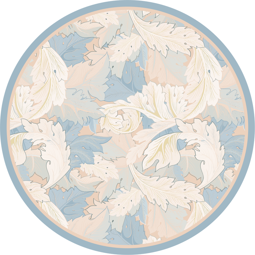 Dywan winylowy w kwiaty i rośliny miękki wzór liścia - TenStickers