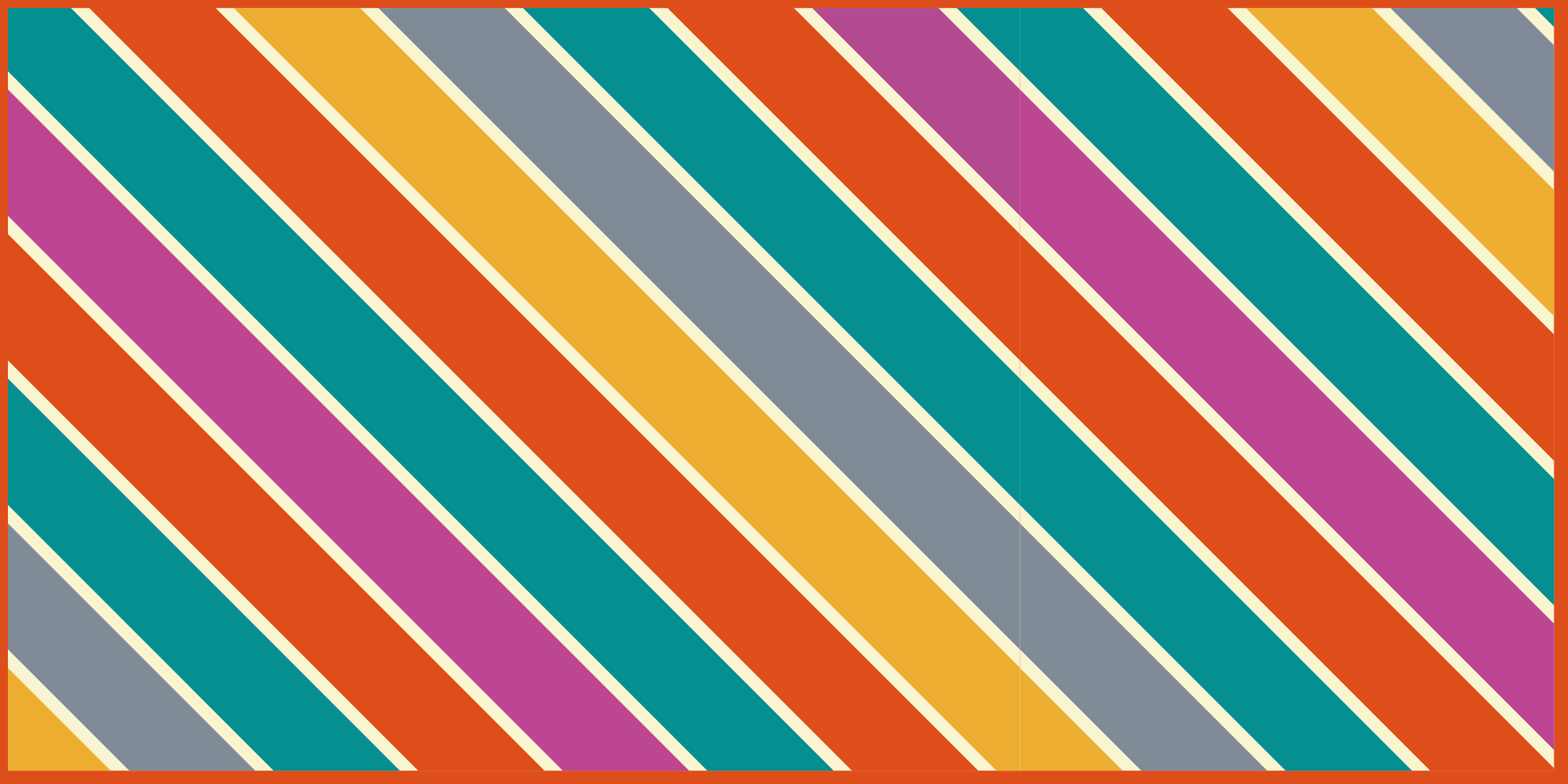 Mata winylowa w wielokolorowe paski - TenStickers