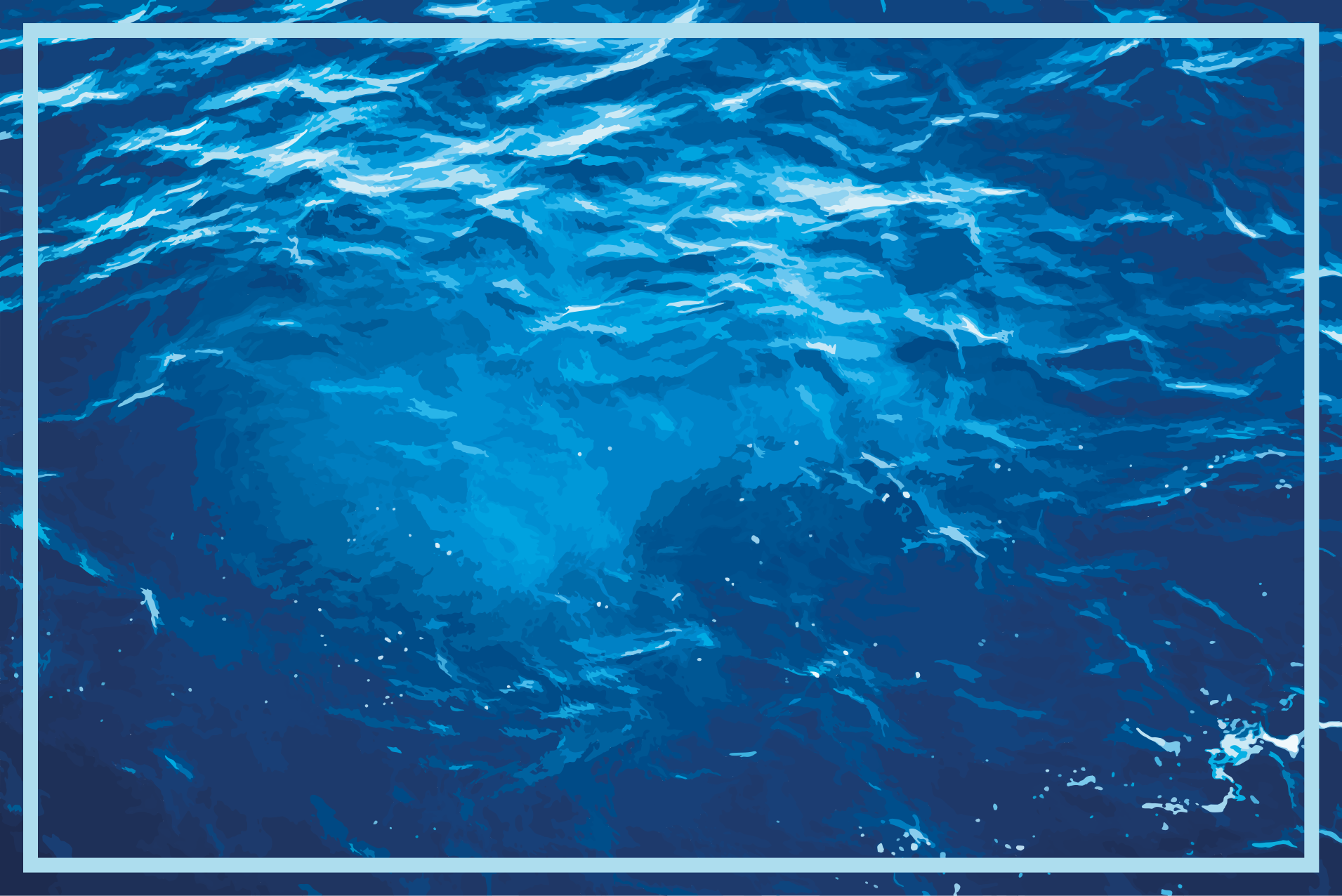 Dywan winylowy tekstura realistyczne fale oceaniczne - TenStickers