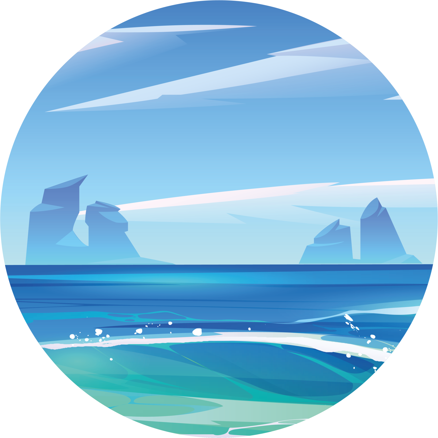 Dywan winylowy natura nadmorski spokój - TenStickers