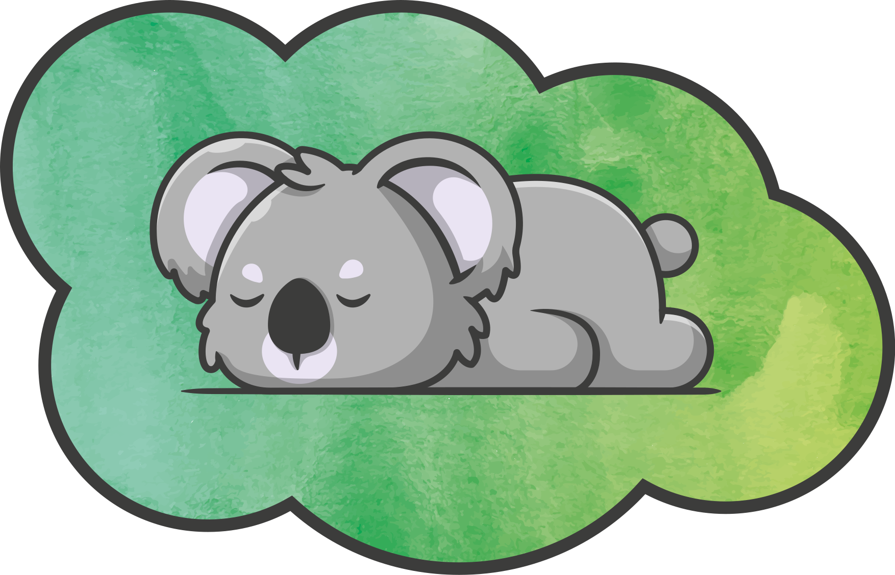 Dywan winylowy dziecięcy śpiący koala - TenStickers