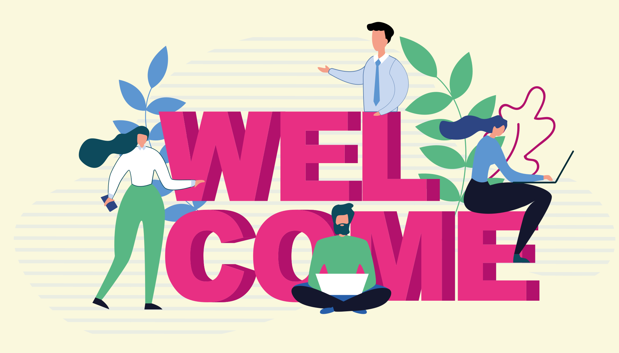 Dywan winylowy do biura profesjonalne powitanie - TenStickers