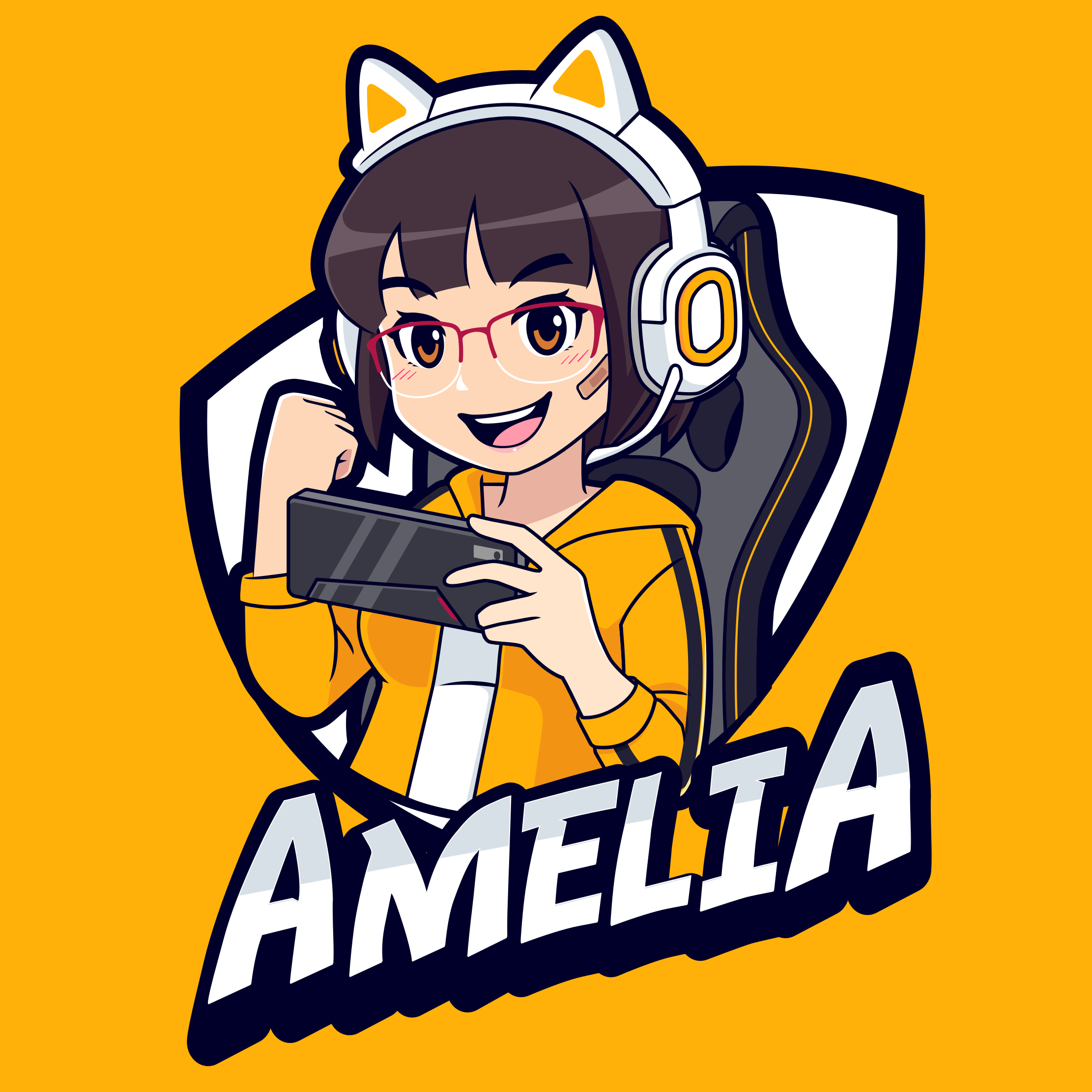 Dywan winylowy dla nastolatków z portretem gamingowym - TenStickers