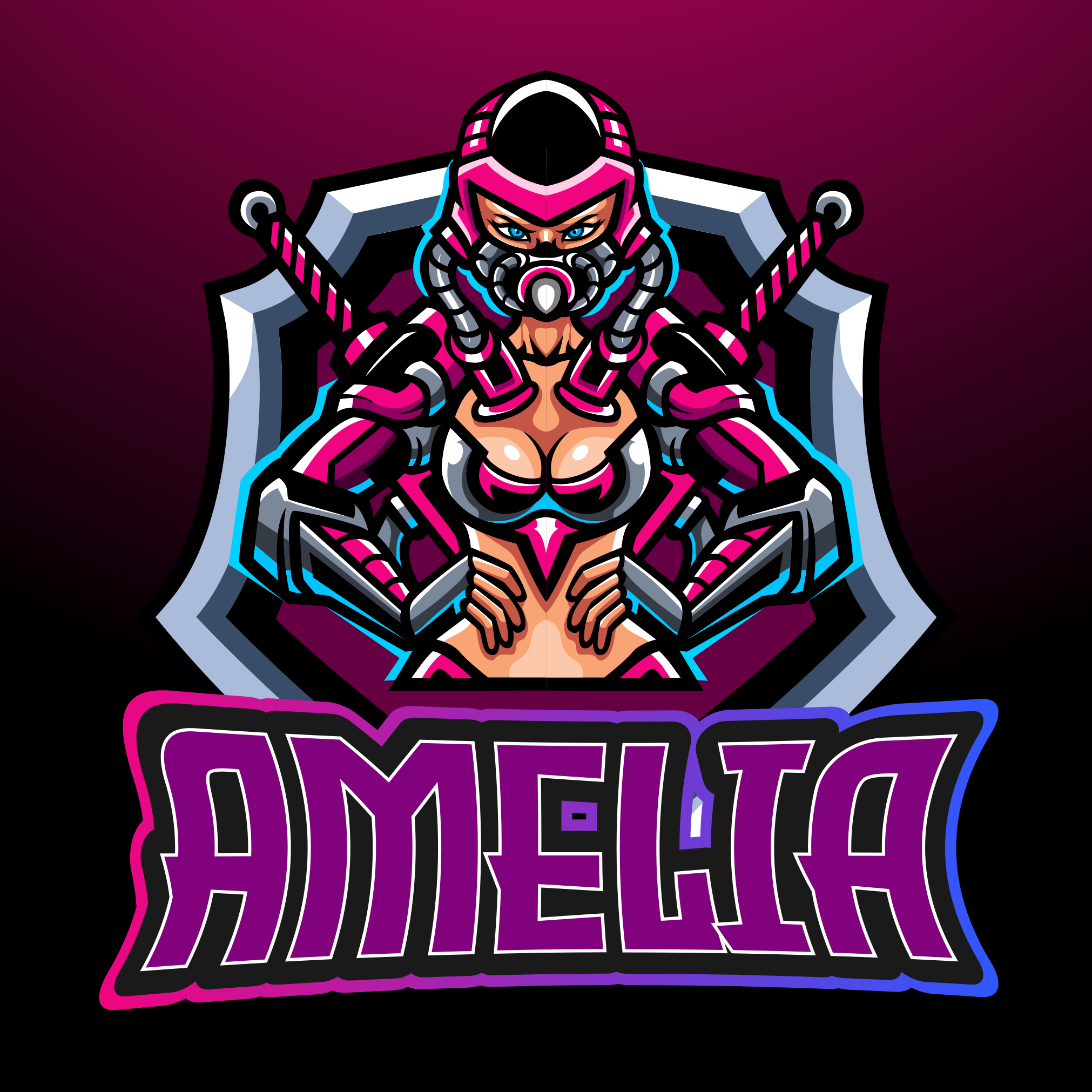 Dywan winylowy dla nastolatków bohaterka gier o imieniu - TenStickers